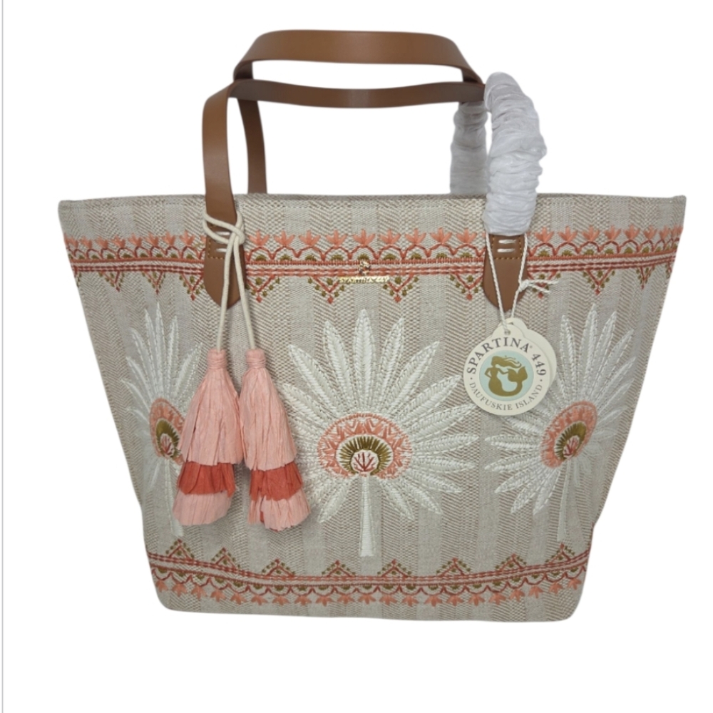 Spartina 449 Fiesta Tote Callawassie Palmetto NEW
